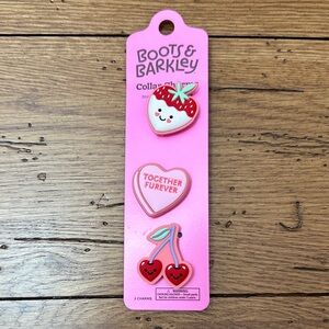 Boots & Barkley Strawberry Heart Cherry Charms - Pet Collar Charms